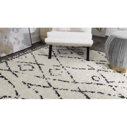 Dakota Fields Asmus Geometric Off White Area Rug & Reviews Wayfair